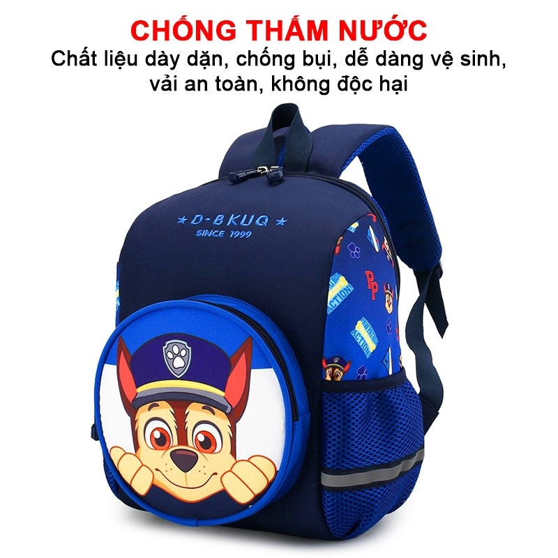 Balo mầm non, lớp 1 chú chó cứu hộ đáng yêu