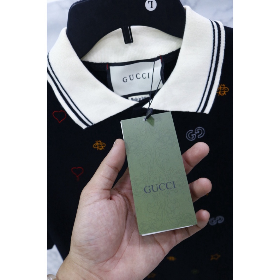 ÁO POLO GU*CCI BEE LOGO THÊU  , ÁO THUN GC CON ONG NAM NỮ UNISEX