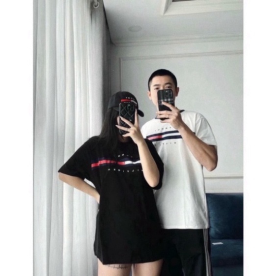 ÁO THUN TOM*MY BASIC LOGO , ÁO THUN TOM*MY LOGO NGANG NAM NỮ UNISEX