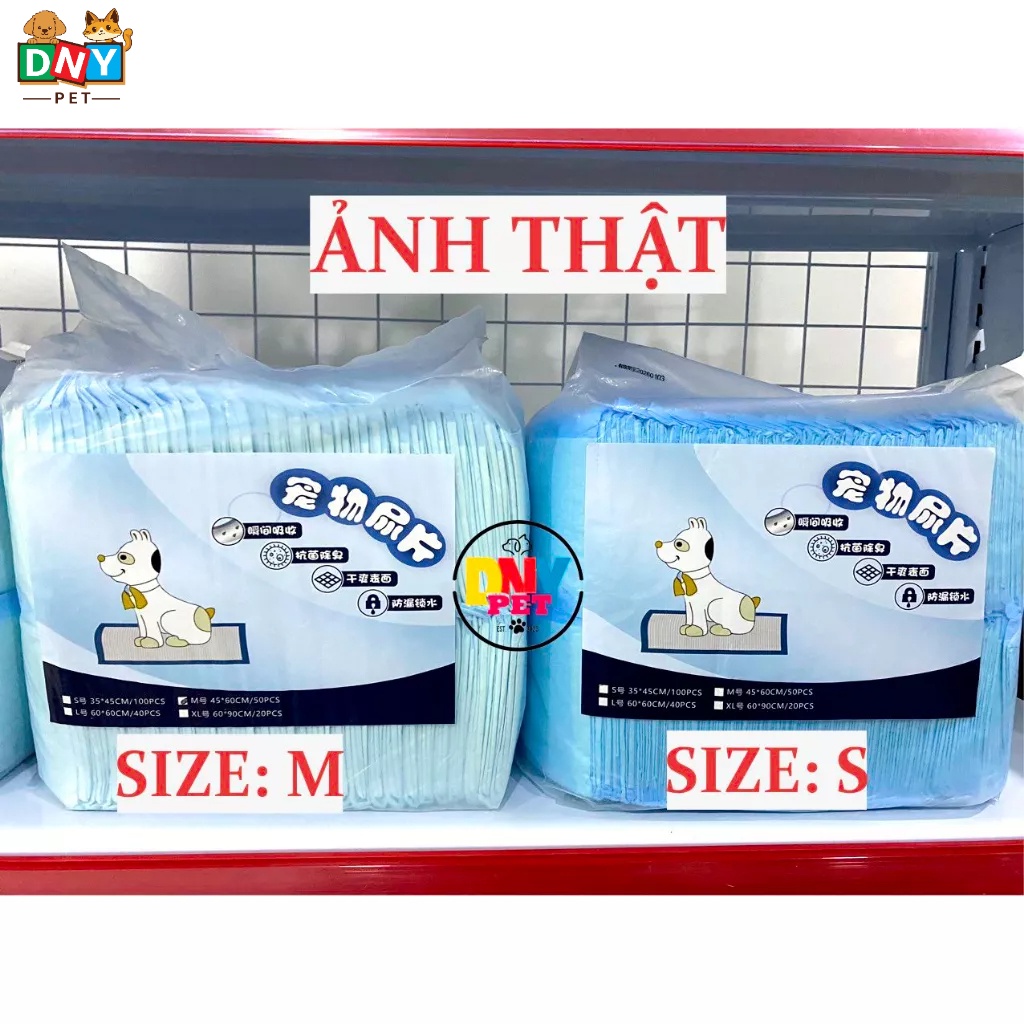 Tả giấy lót khay - tất cả vật nuôi - thấm hút tốt - bịch 50 + bịch 100 - dnypet