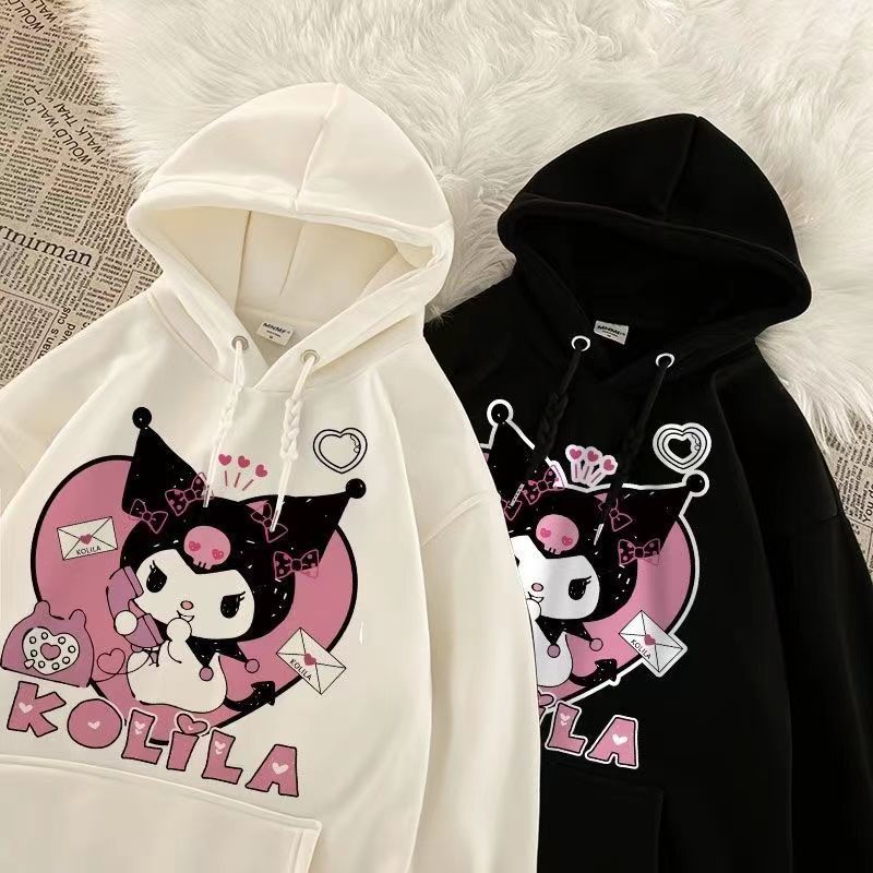 Áo Khoác Hoodie Dáng Rộng Dễ Thương Thời Trang Thu Đông