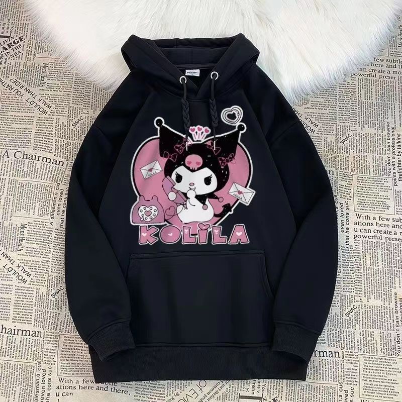 Áo Khoác Hoodie Dáng Rộng Dễ Thương Thời Trang Thu Đông