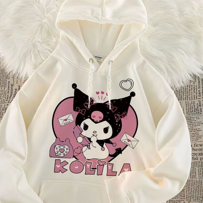Áo Khoác Hoodie Dáng Rộng Dễ Thương Thời Trang Thu Đông