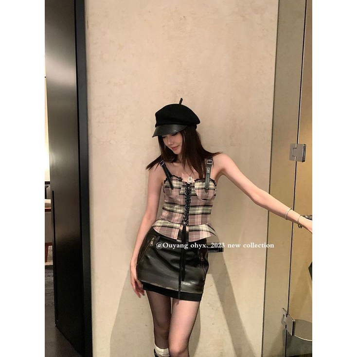 Chân Váy Da pu Dáng Chữ a Thời Trang Mùa Hè Cho Nữ