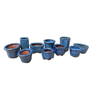 combo 10 Chậu gốm mini trồng sen đá bonsai