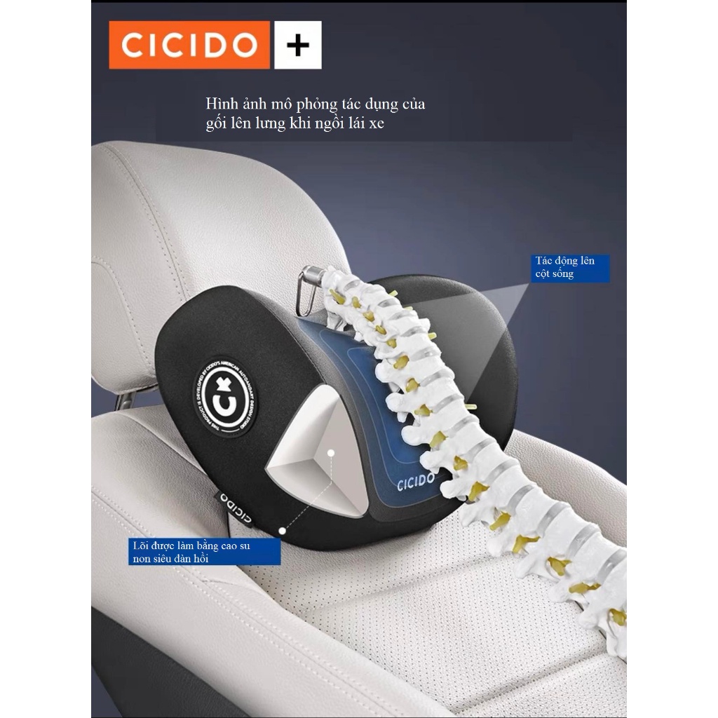 [BẢN CAO CẤP] Gối Tựa Đầu Cao Su Non Siêu Đàn Hồi Nhập Khẩu Chính Hãng CICIDO SSZ0129 | BigBuy360 - bigbuy360.vn