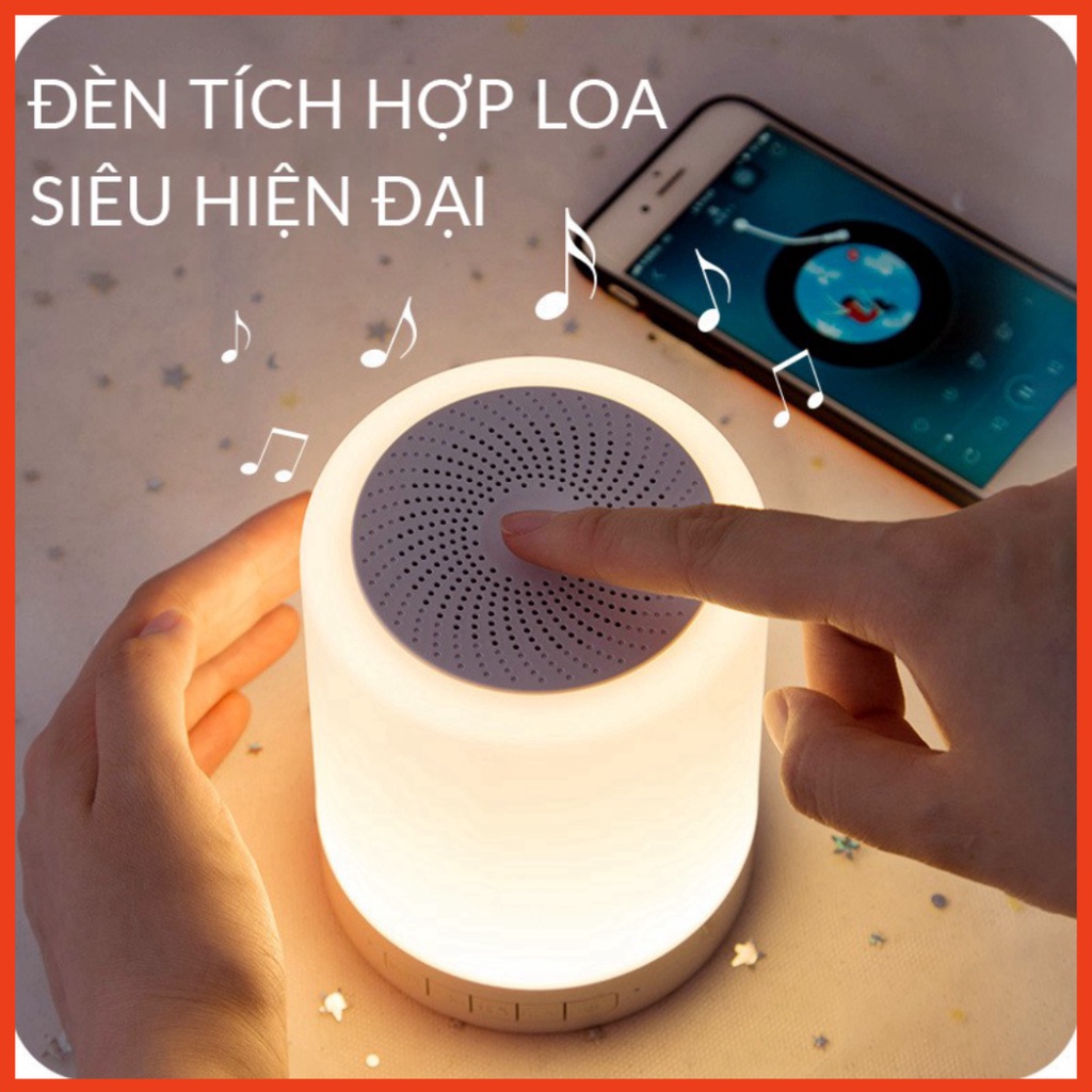 Loa Bluetooth Không Dây 2in1 Kết Hợp Đèn Ngủ, Đèn Led Cảm Ứng Đổi Màu Theo Nhạc THẾ HỆ MỚI MD | BigBuy360 - bigbuy360.vn