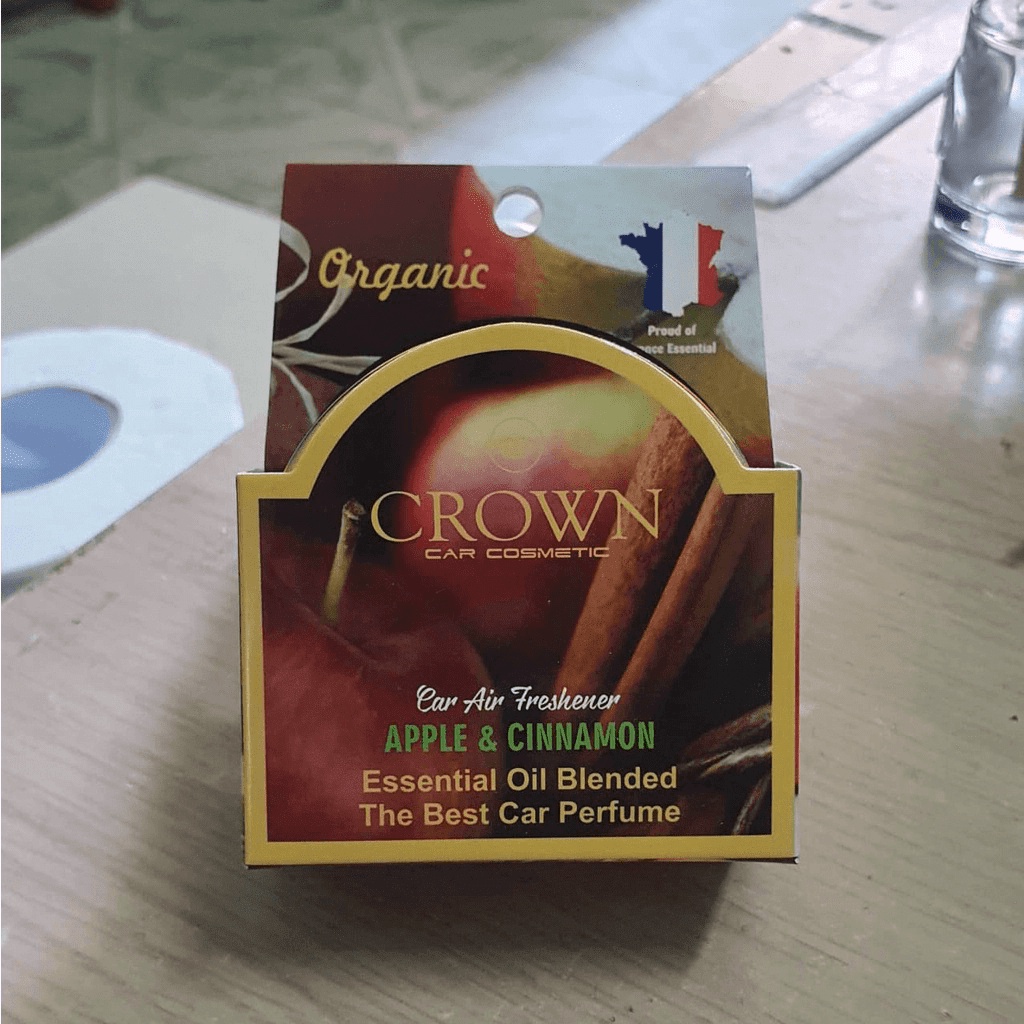 Sáp thơm nước hoa ô tô Crown của Pháp - Khử mùi xe hơi - Hương cà phê sapthomoto
