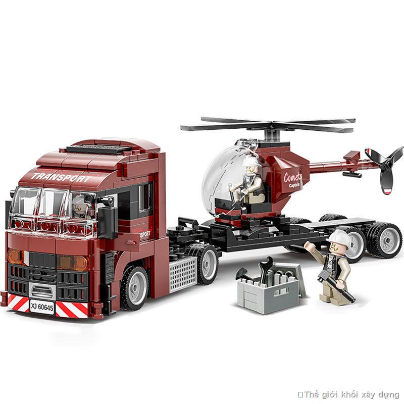 Tương thích với các khối xây dựng Lego kỹ thuật xe máy bay trực thăng vận chuyển xe tải cần cẩu móc máy khối xây dựng ô