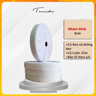 Nhám dính 3cm Có KEO băng xé, dính gai, dính bông, verclo, băng khóa nhám Gia Dụng.HCM
