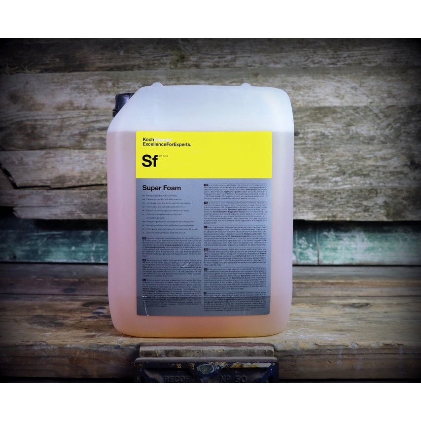 KOCH CHEMIE SUPER FOAM SF - XÀ PHÒNG RỬA XE PRE-WASH CHUYÊN DỤNG CAO CẤP DUNG TÍCH 10 LÍT