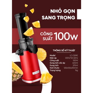  Máy ép chậm trái cây nước hoa quả sinh tố Lazychef LC-02ME đa năng và tiện lợi công nghệ Đức 
