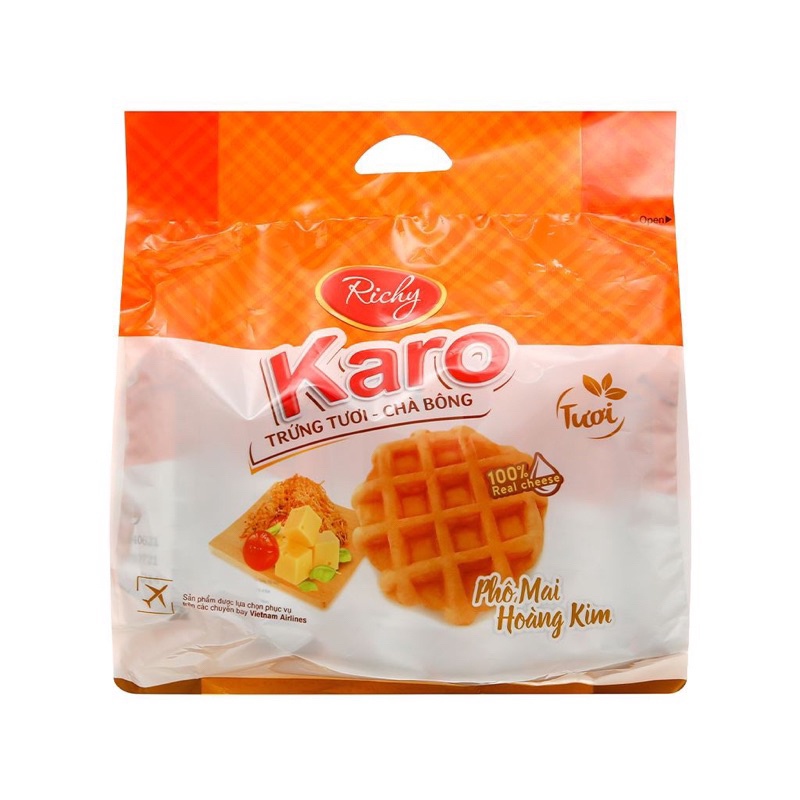 Bánh Trứng Tươi Chà Bông Karo 156g/Trứng Chà Bông/Phomai Hoàng Kim/Trứng Chà Bông Dừa