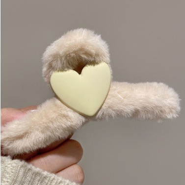 Kẹp tóc càng cua ruy băng hình trái tim phong cách Hàn quốc dành cho nữ ZiChi