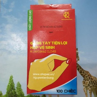 Găng tay nilong hộp 100c