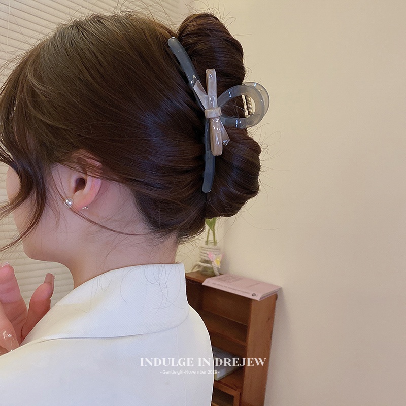 Kẹp tóc càng cua ruy băng hình trái tim phong cách Hàn quốc dành cho nữ ZiChi