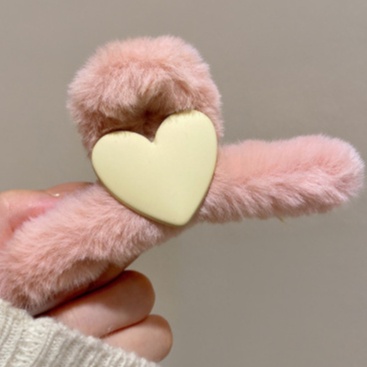 Kẹp tóc càng cua ruy băng hình trái tim phong cách Hàn quốc dành cho nữ ZiChi