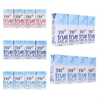 [ Mua Giá Thùng ] Vỉ 4 Hộp Sữa Tươi Tiệt Trùng TH True Milk 180ml (Các Vị) Dâu/Socola/Nguyên Chất/Có Đường/Ít Đường
