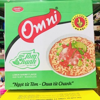 Thùng 30 gói mì omni tôm chanh 75g - mì tôm chua cay