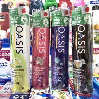 Xịt phòng oasis hương thơm chiết xuất từ nhiên nhiên chai 320ml
