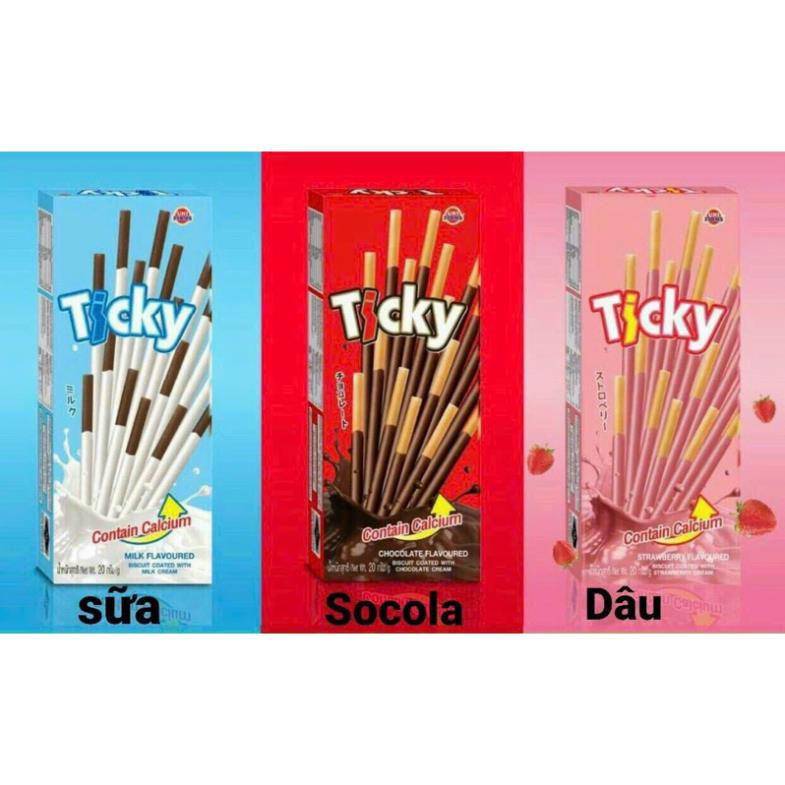 Bánh Que Ticky Đủ Vị Hộp 20gr