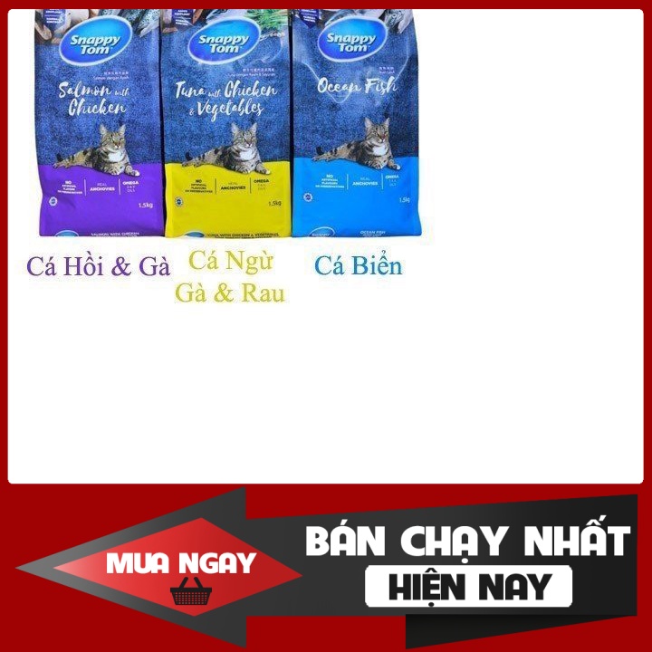 [Rẻ vô địch] [8kg] SNAPPY TOM thức ăn hạt khô dành cho mèo - Petshop Chubby Mew (tách lẻ)