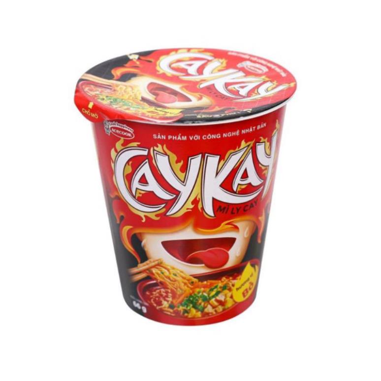 Mì Cốc /Mì Ly CayKay Acecook Vị Bò 66g Siêu Cay