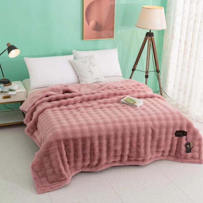 Chăn Lông Tuyết Hồ Ly Cao Cấp Kích Thước 2mx2m3 Nặng 5,8kg Siêu To Siêu Ấm, Chăn Lông Cao Cấp Nhập Khẩu