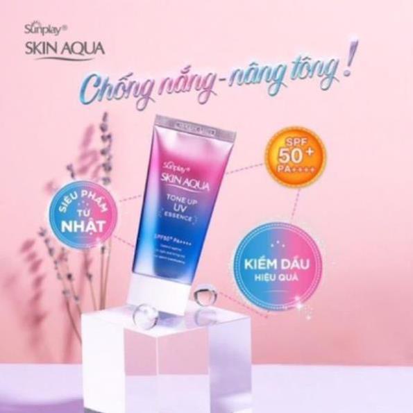 Kem chống nắng Skin Aqua kiềm dầu nâng tông