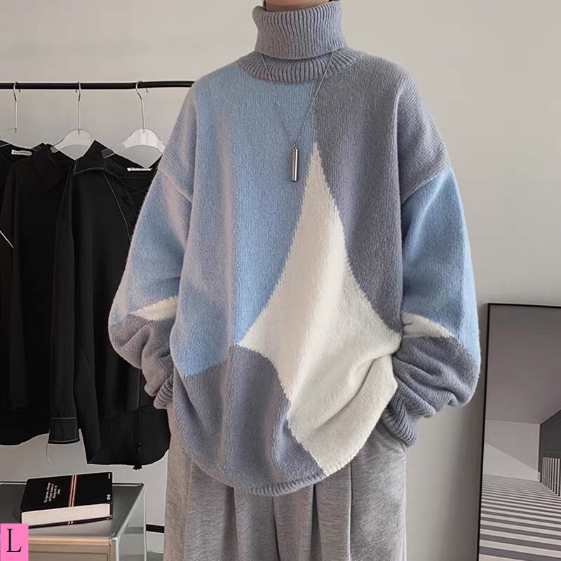 Mới Áo sweater Dệt Kim Dáng Rộng Thời Trang Mùa Đông 2023 Cho Nam
