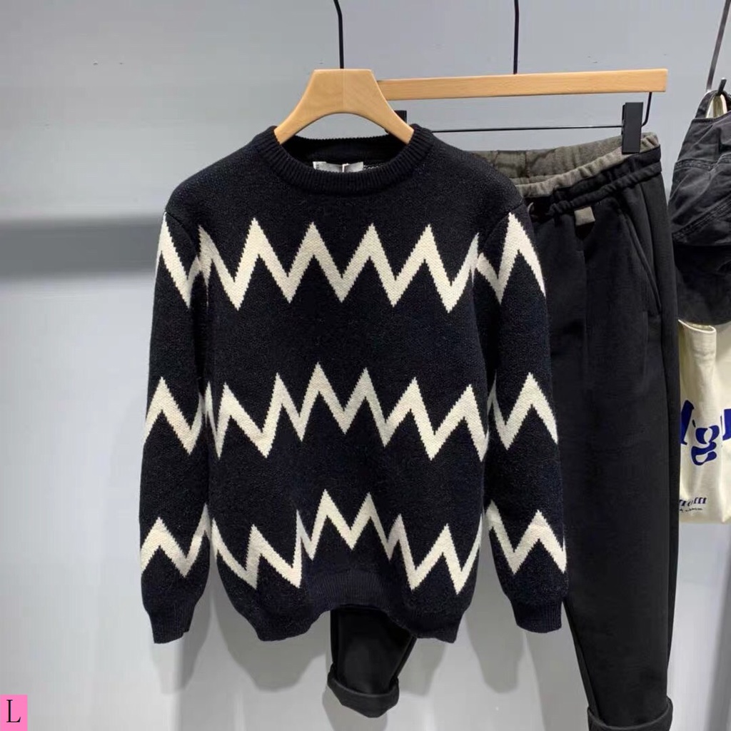 Mới Áo sweater Dệt Kim Dáng Rộng Thời Trang Mùa Đông 2023 Cho Nam