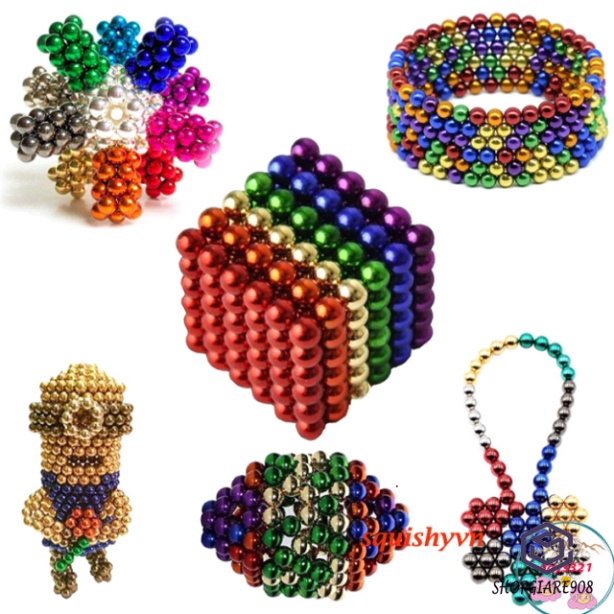 Bộ nam châm từ Bucky Balls 216 viên nhiều màu