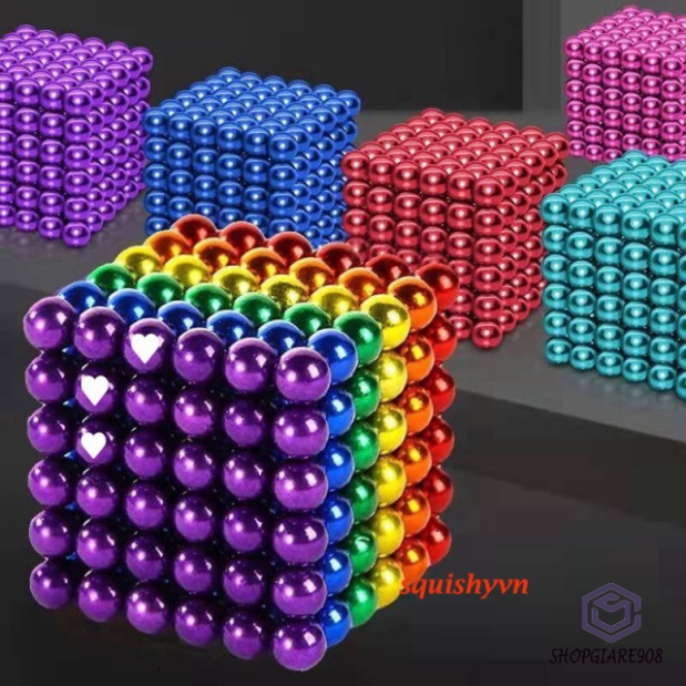 Bộ nam châm từ Bucky Balls 216 viên nhiều màu