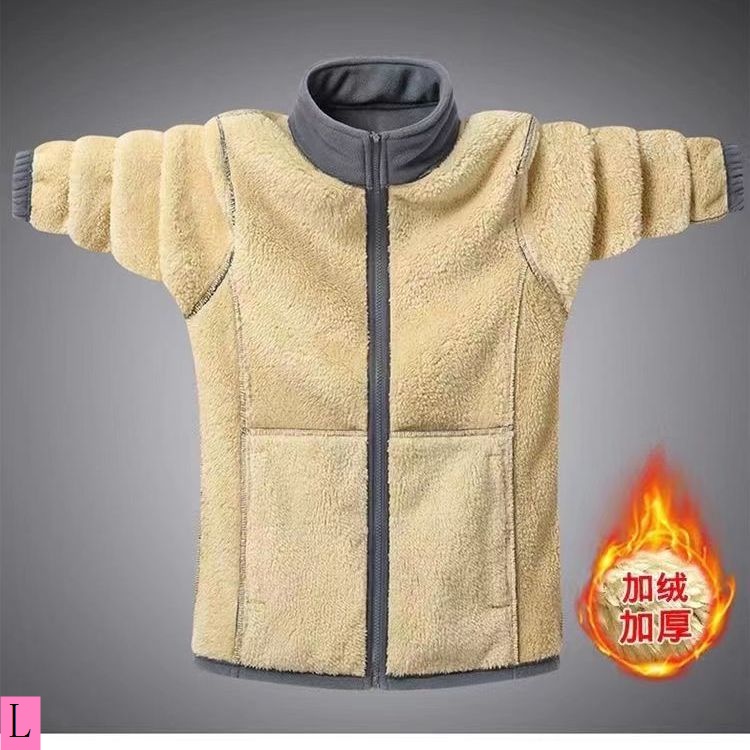 Mới Áo Khoác Len Lông Cừu cotton Phong Cách Châu Âu Thời Trang Thu Đông 2023 Cho Nam