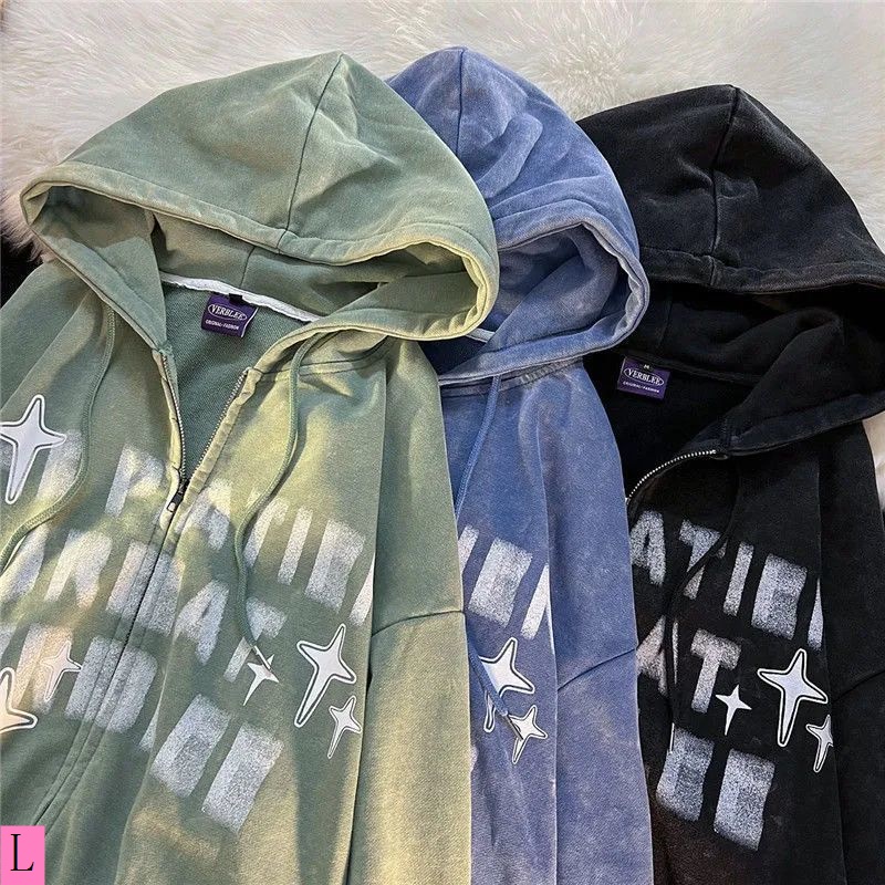 Mới Áo Hoodie Dáng Rộng Thời Trang Thu Đông Phong Cách retro Cho Nam