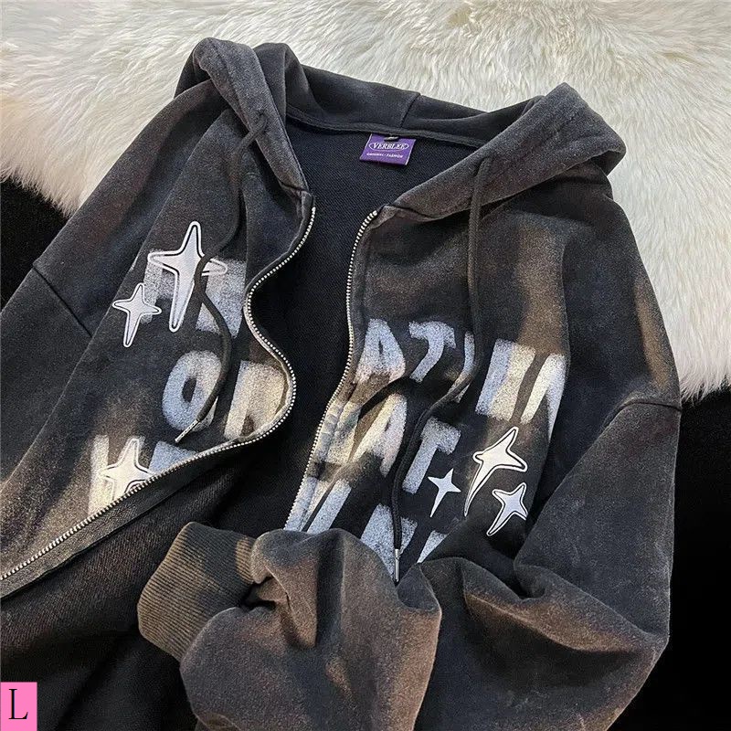 Mới Áo Hoodie Dáng Rộng Thời Trang Thu Đông Phong Cách retro Cho Nam