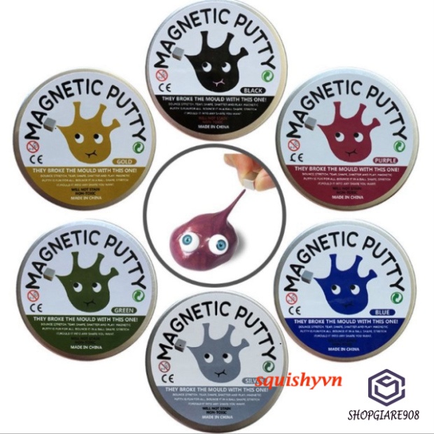 Slime đất nung từ tính nam châm từ biết trí tuệ thinking putty