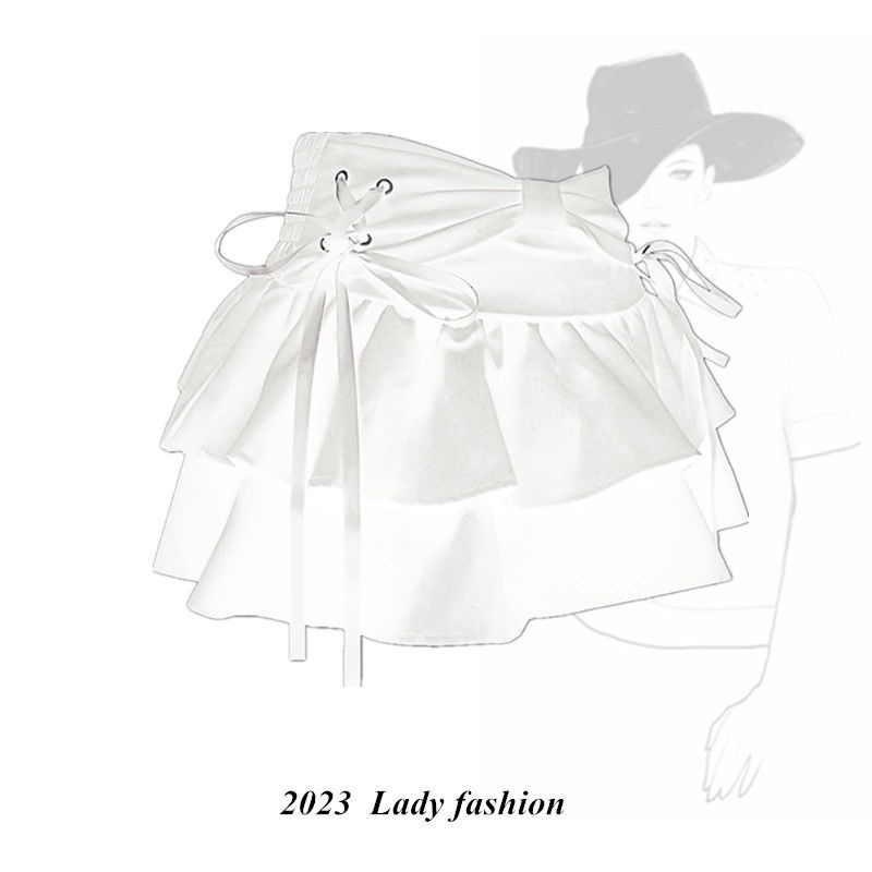 Chân Váy Ngắn Xếp Li Thắt Nơ Nữ Tính