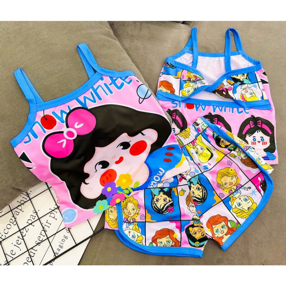 Bộ 2 dây bé gái chuyển nhiệt 4 màu 4 hình cho bé từ 6kg đến 30kg.GN015. .