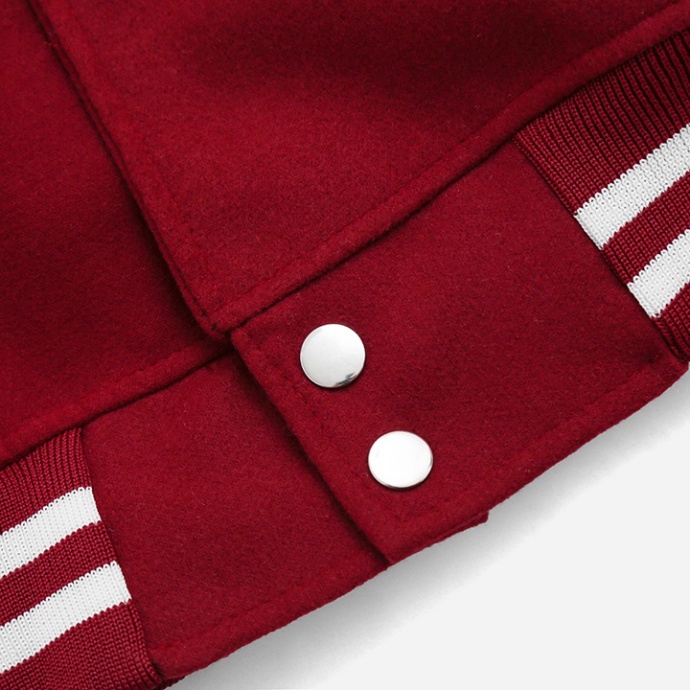 Áo Khoác Bomber 2 lớp da Teddy Nam Phối Viền Da Chất Liệu Dạ Thời Trang Nam hot 2023