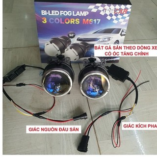 đèn 2 quả bi gầm ô tô iphcar 617-618 3 nhiệt màu 3400k-5500k-6000k bảo hành 2 năm