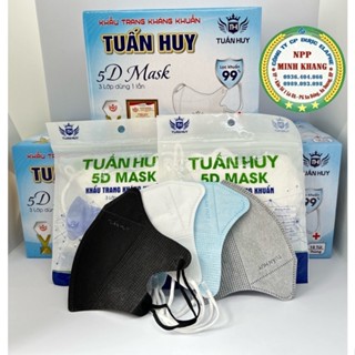 [Hộp 100 chiếc] - Khẩu Trang 5D Mask TUẤN HUY đa dạng màu