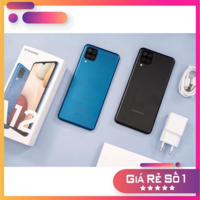 Điện thoại Samsung Galaxy A12  Pin 5000mAh - Chính Hãng Mới Nguyên Box- BH 12 Tháng