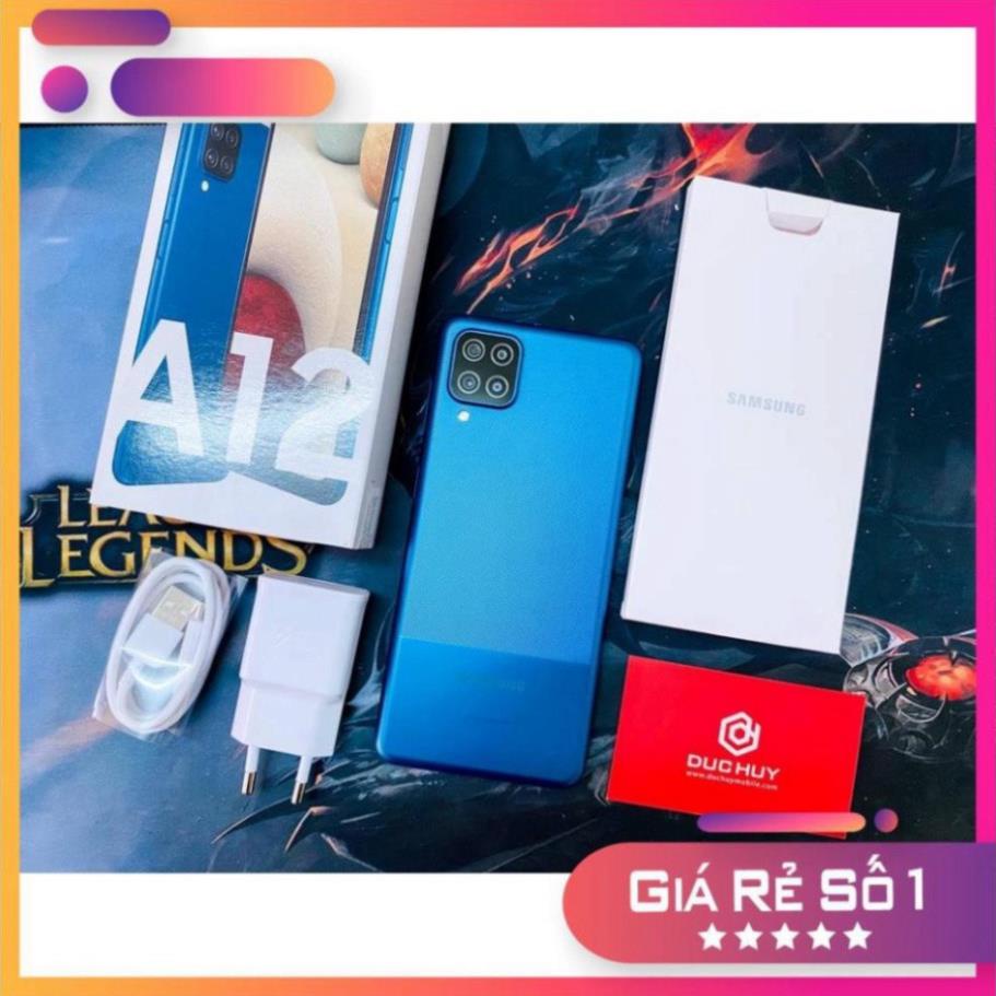 Điện thoại Samsung Galaxy A12  Pin 5000mAh - Chính Hãng Mới Nguyên Box- BH 12 Tháng