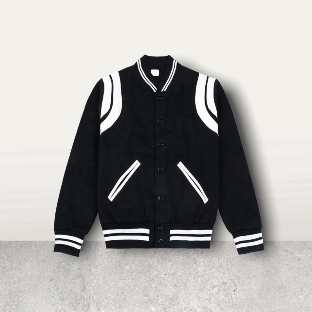 Áo 2 lớp  Khoác Bomber Teddy tay da, phong cách Hàn Quốc trẻ trung, Áo Bomber Unisex Nam Nữ