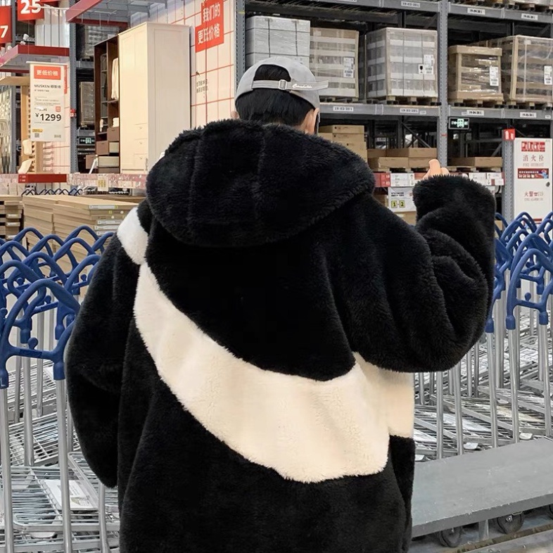 (Hàng đẹp) Áo Khoác 2 Lớp Ni.ke Áo Khoác Lông Cừu chất liệu siêu ấm Thời Trang Mùa Đông- Lông cừu cao câp xu hướng | BigBuy360 - bigbuy360.vn