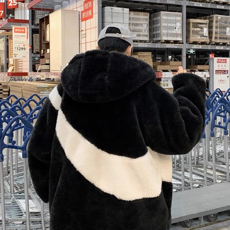 (Hàng đẹp) Áo Khoác 2 Lớp Ni.ke Áo Khoác Lông Cừu chất liệu siêu ấm Thời Trang Mùa Đông- Lông cừu cao câp xu hướng | BigBuy360 - bigbuy360.vn