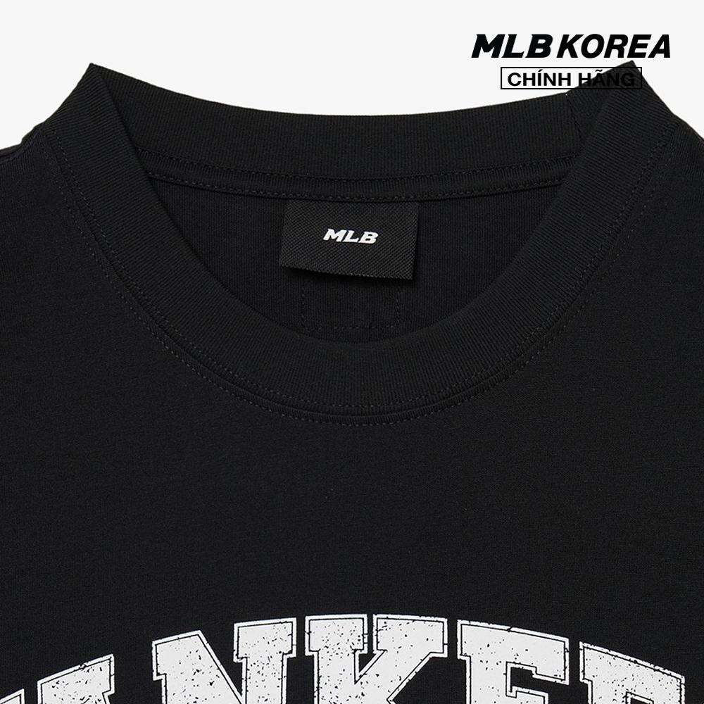 MLB - Áo thun unisex cổ tròn tay ngắn in logo thời trang 3ATSV0234-50BKS