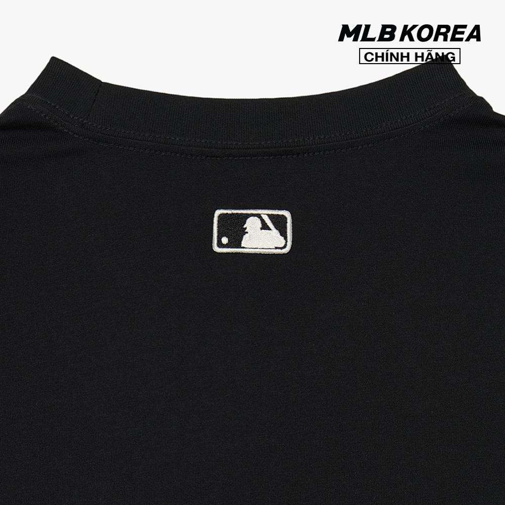 MLB - Áo thun unisex cổ tròn tay ngắn in logo thời trang 3ATSV0234-50BKS