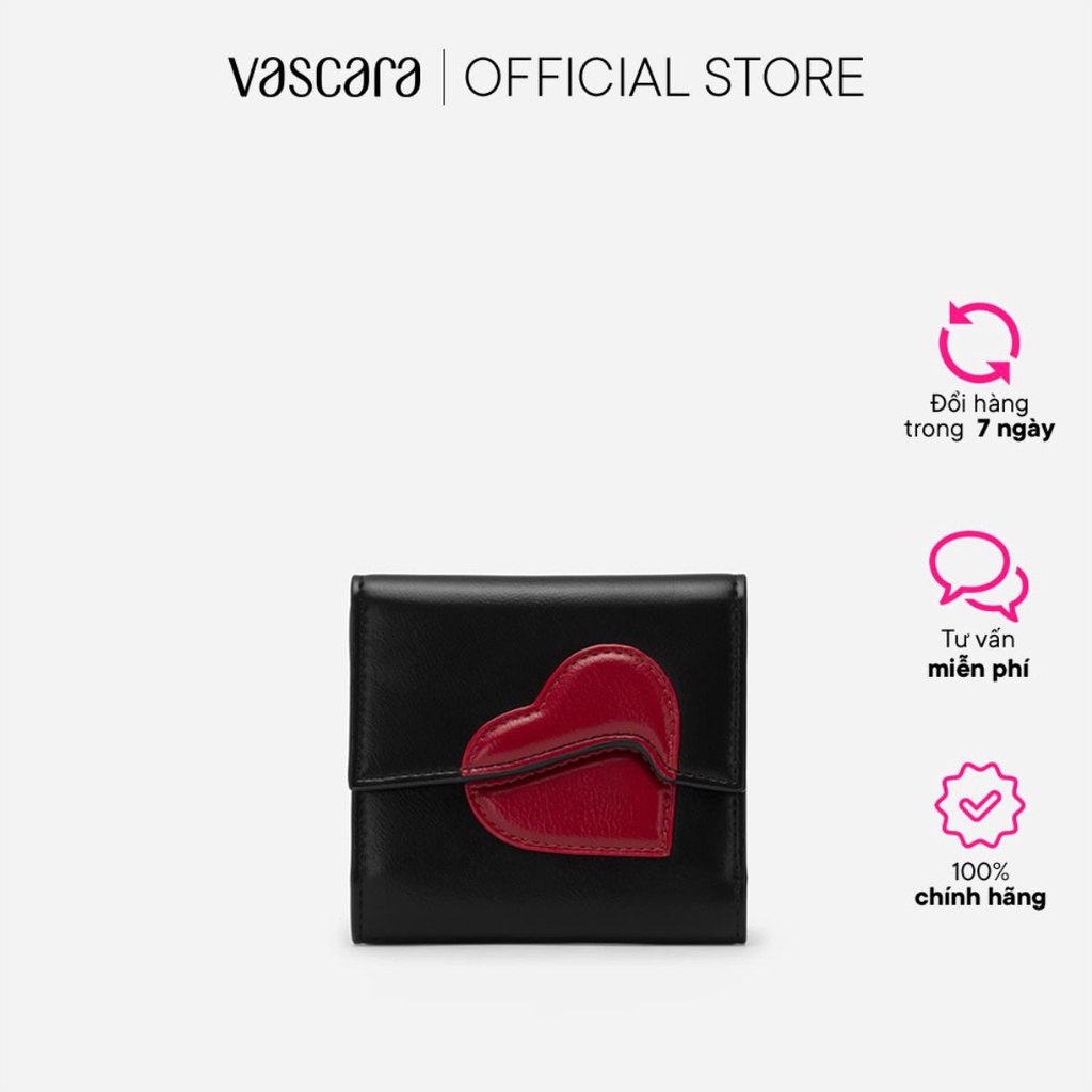 Vascara Ví Cầm Tay Mini Họa Tiết Trái Tim - Valentine's Limited Edition - WAL 0259